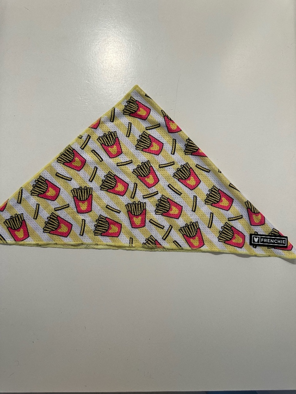 Frenchie Bulldog Cooling Bandana - Frenchie Fries Print